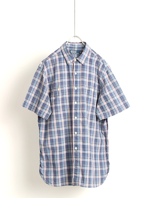 ラルフローレントリプルステッチチェックワークシャツ