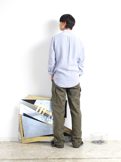 ラルフローレンボタンダウンリネンシャツUSED