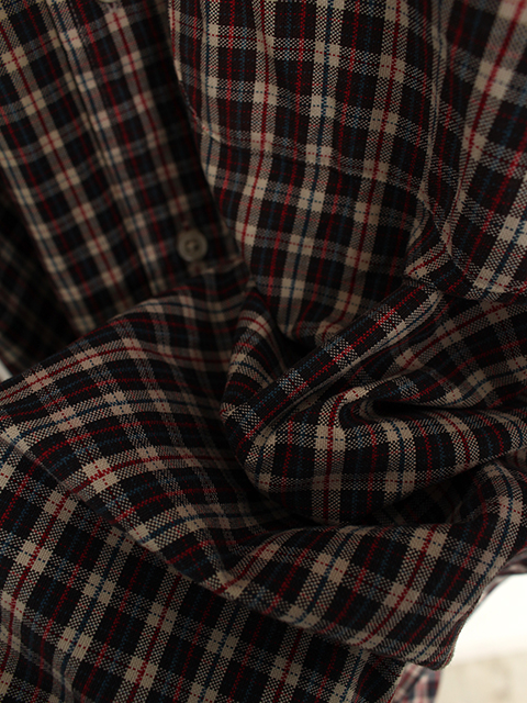 ラルフローレンBIG SHIRTレッド×ブルーチェック　L