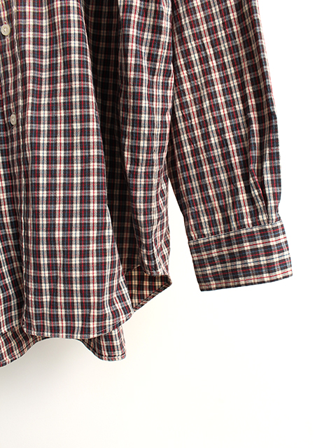 ラルフローレンBIG SHIRTレッド×ブルーチェック　L