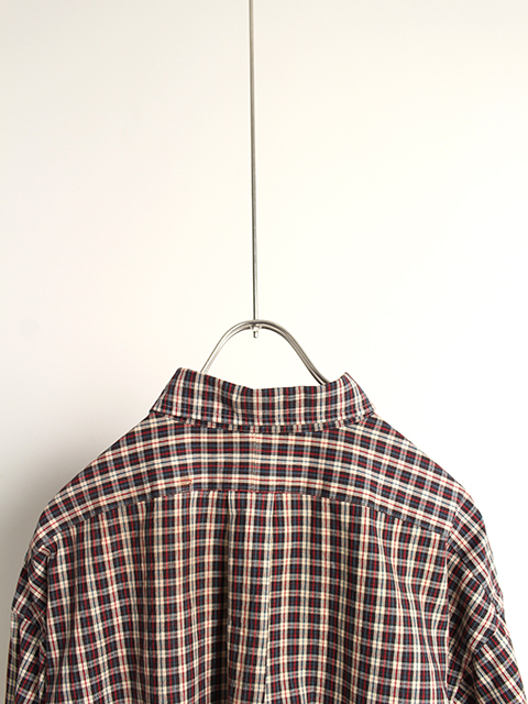 ラルフローレンBIG SHIRTレッド×ブルーチェック　L