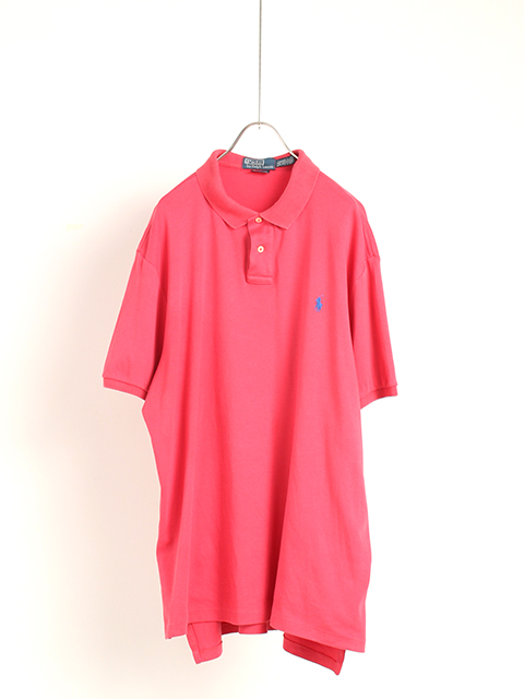 ラルフローレンカットソーポロシャツピンクXXL-TALL