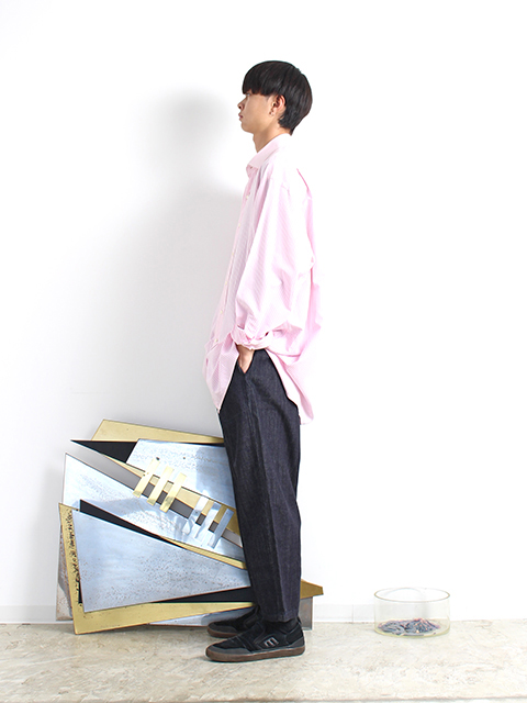 USED】RALPH LAUREN WIDE COLLAR SHIRT 'REGENT CLASSIC FIT