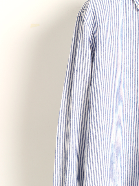 ラルフローレンリネンシャツBDブルーストライプUSED