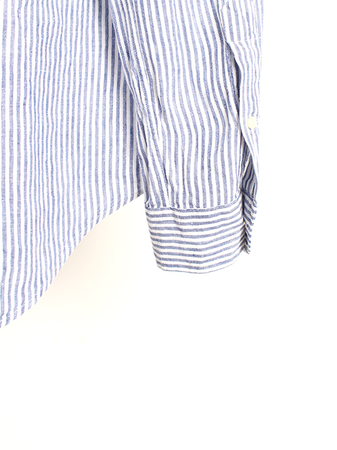 ラルフローレンリネンシャツBDブルーストライプUSED