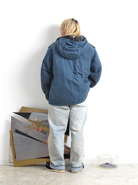 カナダ軍LOGISTIKコットンナイロンジャケットフロントジップベルクロUSED