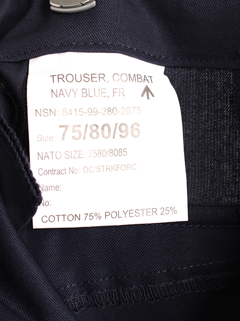 ロイヤルネイビースラントカーゴパンツデッドストック