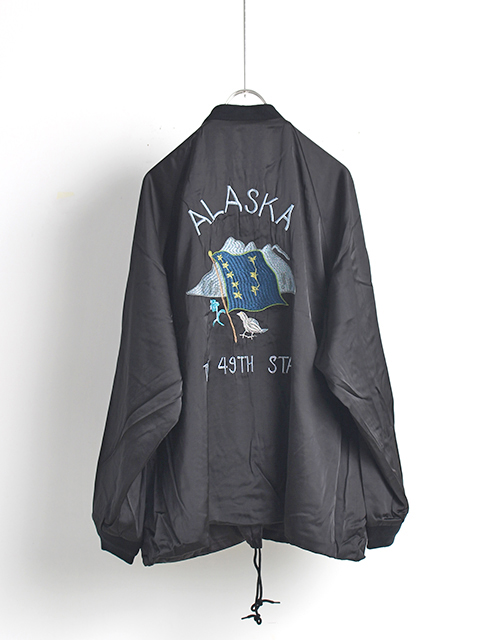 THRIFTY LOOK】REVERSIBLE SOUVENIR ALASKA JACKET SATIN