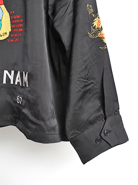 THRIFTY LOOK】SOUVENIR VIET-NAM JACKET SATIN - OIKOS 毎日を楽しく