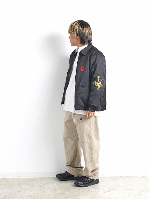 THRIFTY LOOK】SOUVENIR VIET-NAM JACKET SATIN - OIKOS 毎日を楽しく