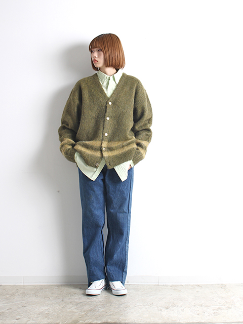 TOWNCRAFT】VINTAGE MOHAIR STRIPE CARDIGAN - OIKOS 毎日を