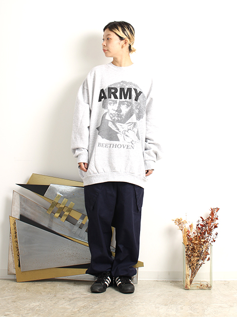 US ARMY 'BEETHOVEN' PRINTED SWEAT-OIKOS 毎日を楽しく豊かに