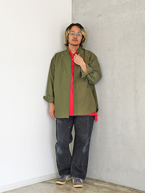 リメイク1945US MILLノーカラーシャツYOUSED