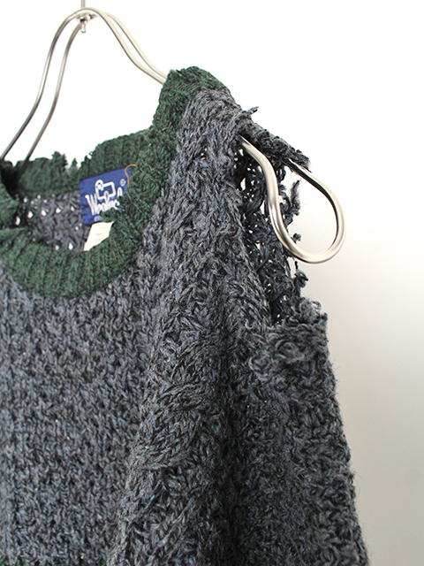 ウールリッチクラッシュニットバイカラー