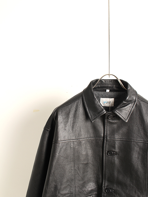 【美品】yoused(ユーズド)フレンチアンティークユーロレザージャケット/2 yoused FRENCH ANTIQUE LEATHER JACKET size-2-OIKOS 毎日を