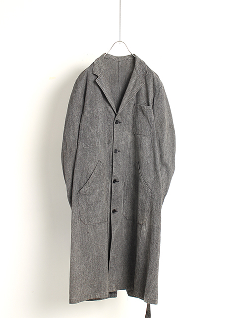 50'sシャンブレーブラックコートManuthDeposee