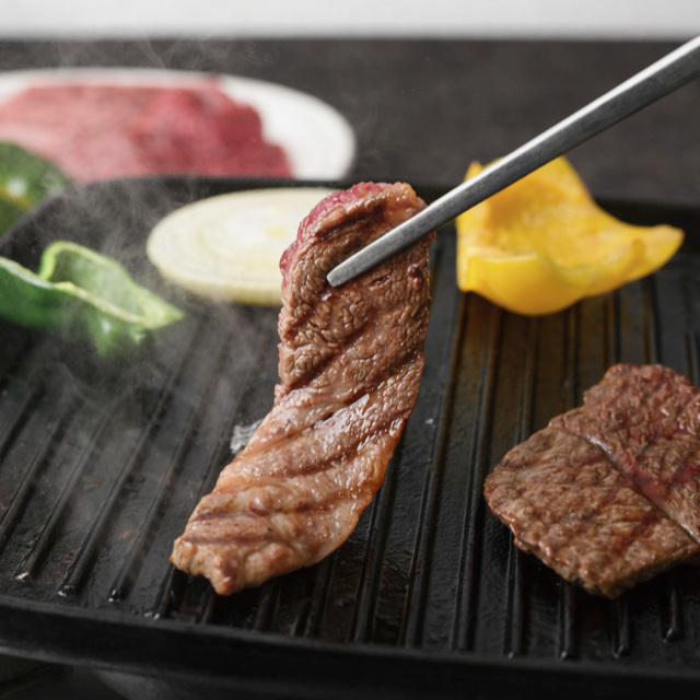 美笑牛 ご褒美焼肉 三種盛り(希少部位ミスジ入り) 【木箱入り/オリジナル焼肉タレ付き】