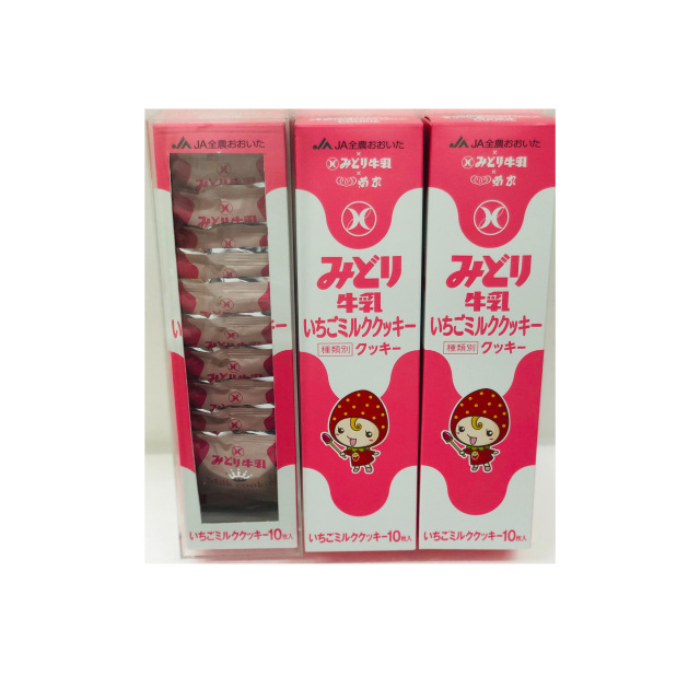 いちごみるる みどり牛乳いちごミルククッキー 10枚入り