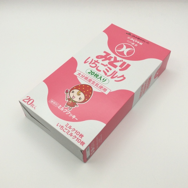 みどり牛乳いちごミルククッキー 20枚入り
