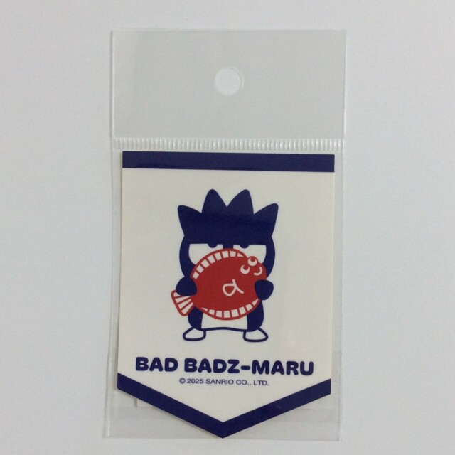 ステッカー1556バッドばつ丸