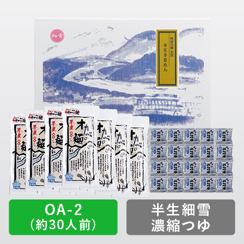 半田手延めん「半生細雪」つゆセット30人前【OA-2】