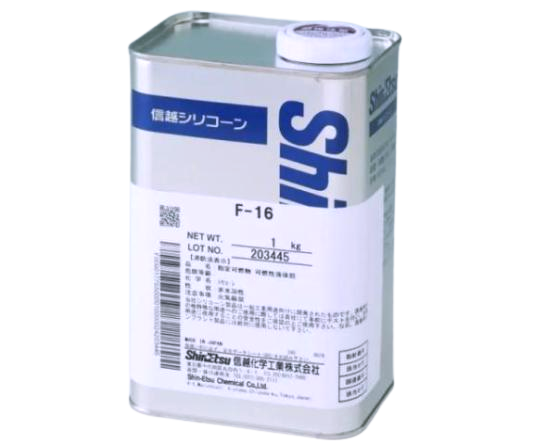 F-16 シリコーンオイル 1Kg缶 糸の溶解や目とびを防止 オザワ工業 信越化学工業