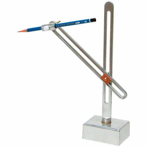 鉛筆トースカン アルミダイキャスト製 木製ベース