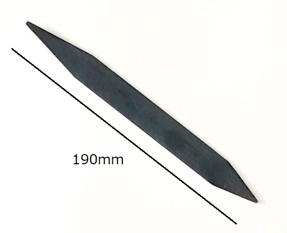 仕上げ用カンナ　No.11　黒帯鉄製　陶芸用　長さ190ｍｍ　高台をつけたり、側面の肉厚の調整に