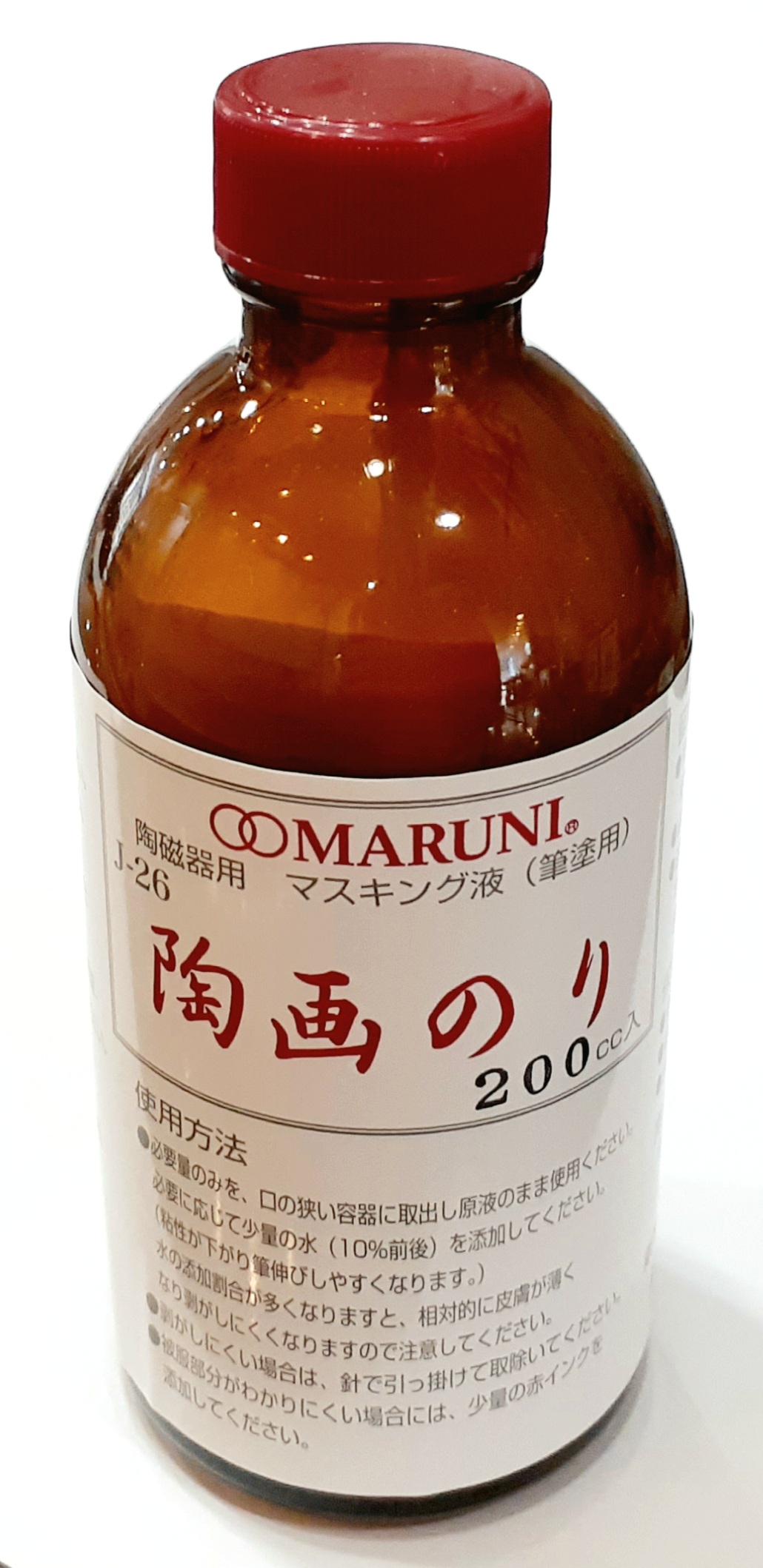 陶画のり　（陶磁器用　マスキング液　筆塗用）陶芸用　　　