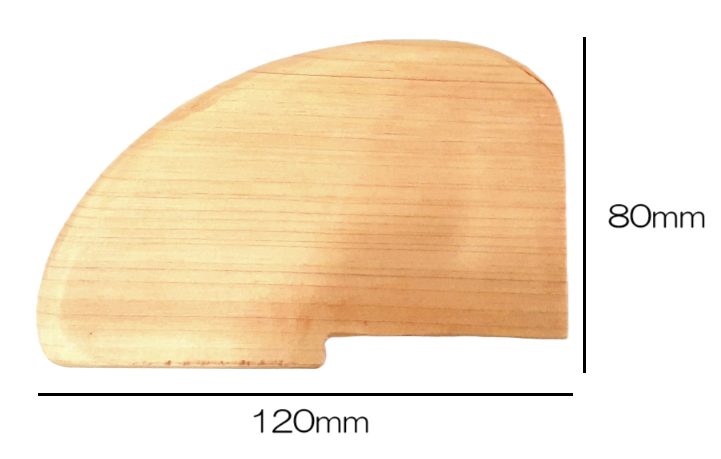 大型コテ 堅木材 陶芸用 厚み約28ｍｍ 長さ約120mm 木ごて 木ゴテ 木製 陶芸教室 陶芸