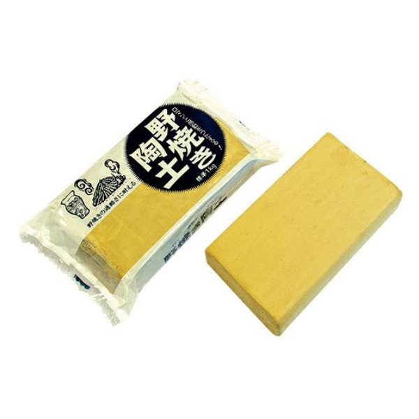 野焼き陶土 1kg 短い焼成時間で焼き割れが少ない 素朴な作品がつくれます 急膨張 急収縮率が小さい 陶芸用 粘土 野焼き 窯土