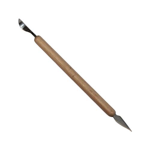 セラミック小道具 No.11 三角刃 けがき刃 長さ145mm 陶芸 鋭い ハガネ刃 細工