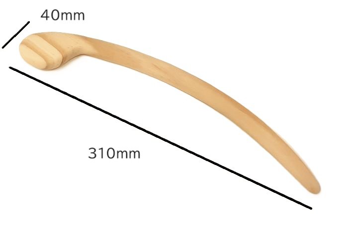 曲がり 柄ゴテ 長さ310mm 厚み約10mm 陶芸用 柄ごて えごて こて コテ