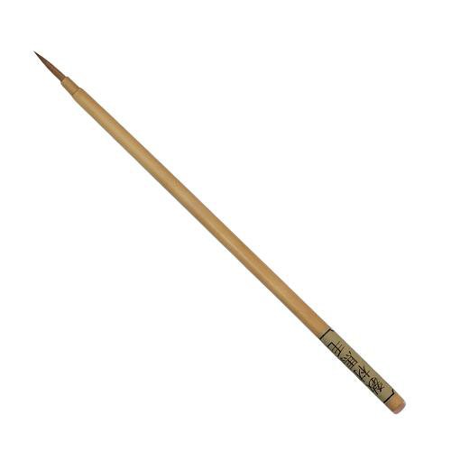 教材 馬毛 筆 穂丈18mm 幅3mm 全長210ｍｍ 陶芸 筆 陶芸教室