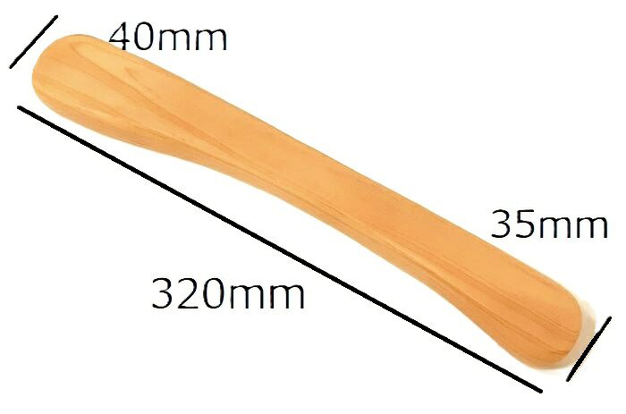 大型コテ 堅木材 陶芸用 厚み約26ｍｍ 長さ約320mm 木ごて 木ゴテ 木製 陶芸教室 陶芸
