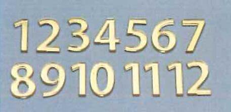 時計用 文字符 アラビア数字 金 弱粘着付