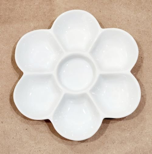 梅皿 Φ150×H20ｍｍ 磁器製 絵付け 陶芸 絵の具 皿