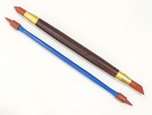 ゴムベラ ペン型 2本組 長さ165mm 陶芸 陶芸用 ゴム ヘラ へら ペン セット