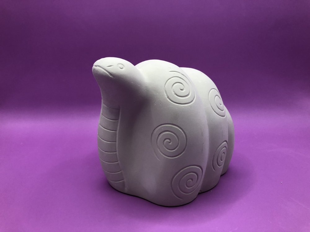 石膏型 干支 巳 ヘビ K-11 民芸 渦巻 親 W110×H98ｍｍ 3つ割り 陶芸用 型 陶芸 陶芸教室 干支 型 鋳込み
