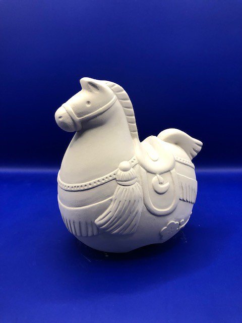 石膏型 干支 午 ウマ K-5 W109×H122ｍｍ 2つ割り 花馬 陶芸用 型 陶芸 陶芸教室 干支 型 鋳込み