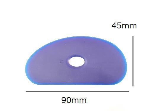 ポリマーリブNo.1 ゴムコテ カラースクレーパー MUDTOOLS SHERRILL 90×45ｍｍ 陶芸用 マッドツール 陶芸 陶芸教室 こて コテ