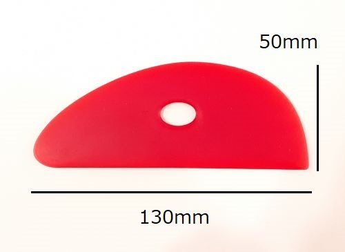 ポリマーリブ No.3 ゴムゴテ MUDTOOLS SHERRILL 130×50ｍｍ カラースクレーパー 陶芸用 マッドツール 陶芸 陶芸教室 こて コテ