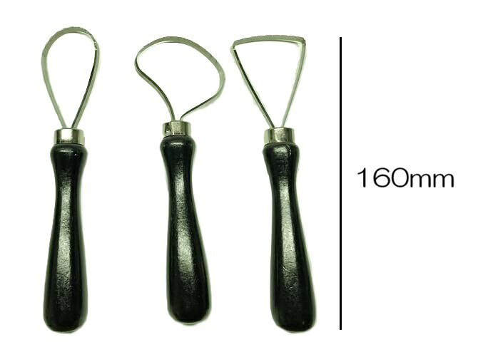 ノコギリカキベラ 3本組 長さ約170mm 陶芸用 お買い得 カキベラ ギザギザ ノコギリ