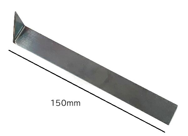 仕上げ用カンナ 片三角 陶芸用 黒帯鉄製 長さ150ｍｍ 成型 陶芸 小道具 細工 陶芸教室