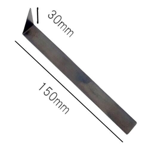 仕上げ用カンナ 三角 黒帯鉄製 長さ150ｍｍ 陶芸用 成型 陶芸 小道具 細工 陶芸教室