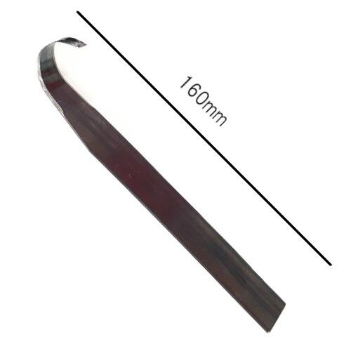 仕上げ用カンナ 半丸 黒帯鉄製 長さ150～170ｍｍ 陶芸用 成型 陶芸 小道具 細工 陶芸教室