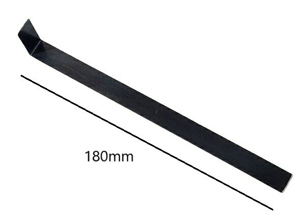 仕上げ用 カンナ 細型 四角 黒帯鉄製 長さ180ｍｍ 巾12ｍｍ 成型 陶芸 小道具 細工 陶芸教室