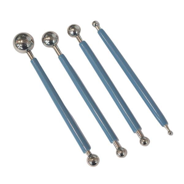丸玉 4本セット 細工 お買得 粘土剥がれ良い （全長：約130ｍｍ）