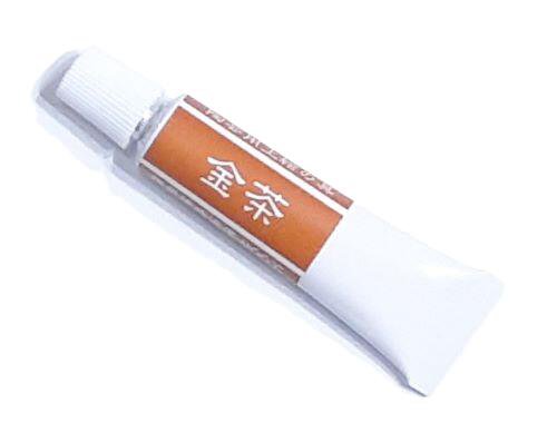 陶芸用 上絵の具 金茶 チューブ 20ｇ 焼成温度800℃ 無鉛 絵具 絵の具