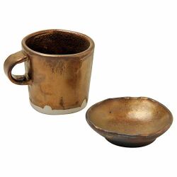 金ラスター釉 （粉末）酸化釉薬　焼成温度1,230℃　うわぐすり　